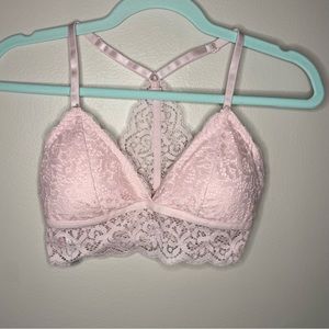 Laura Ashley Lace Bralette Pink sz M